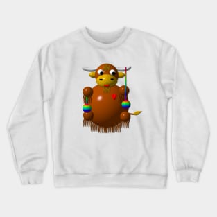 Cute Yak with Yo-Yos Crewneck Sweatshirt